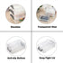 BTSKY 4 Pack Extra Large Capacity Plastic Pencil Box, Stackable Translucent Clear Storage Organizer for Office Supplies
