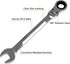 Egofine 18mm Ratchet Wrench Flex Head, Ratcheting Combination Wrench Metric, Industrial Grade Gear Spanner with 12 Point Box End, 72-Teeth Ratchet, Chrome Vanadium Steel