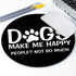 Dog Quote Round Mouse Pad - Funny Letter Black White Customized Non-Slip Rubber Gaming Mouse Pad 7.9"X7.9"