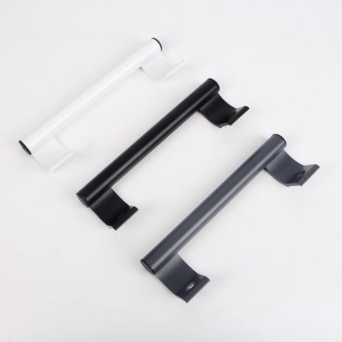 205mm Aluminum Alloy Sliding Door Handle, Modern and Fashionable Metal Handle for Balcony Bathroom Glass Door, Black,