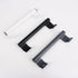 205mm Aluminum Alloy Sliding Door Handle, Modern and Fashionable Metal Handle for Balcony Bathroom Glass Door, Black,