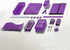 Enday Index Card Holder, Purple 3x5 Note Flash Card Organizer Case, Holds 250 Cards, Also Available in Red, Green,