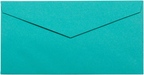 JAM PAPER Monarch Colored Envelopes - 50/Pack, 3 7/8 x 7 1/2 - Sea Blue Recycled