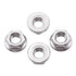 5/16-18 Serrated Flange Hex Nuts - 50 Pack, 304 Stainless Steel 18/8 Flange Nuts