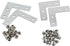 Aluminum Profile Connector Bracket Set - 4Pcs L Shape Connector, 16Pcs M5 T-Slot Nuts, 16Pcs M5x8mm Hex Socket