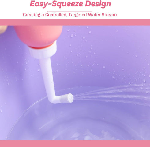 Dragonfly Clip 450 ML(15oz)-Pink Portable Handheld Personal Hygiene Refresher Toilet Butt Cleaner Travel Bidet Spray
