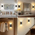 5000mAh Set 2 Closet Battery-Operated Motion Sensor Wall Light: Rechargeable Wall Sconce of Motion Sensored Light