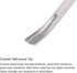uxcell Wood Chisels Carving Knife, 10mm Chrome Plated 45# Carbon Steel Curved Half-round Tip, 165mm (6.5-Inch)