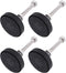 DOITOOL 4pcs Furniture Support Height Adjustable Stand Swivel Accent Chair Metal Chairs