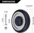 4-Pack 5" 5 Inch 1200 lbs 5/16" NORJIN Shopping Cart Replacement Wheels Kit, Cart Wheels Polyurethane Caster Wheels