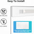 MaxGear Acrylic Sign Holder 4x6, Clear Plastic Wall Mount Sign Holder with Double Sided Tape, Document Holder for Home,