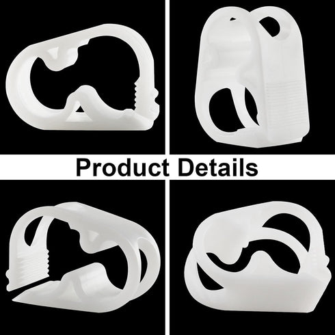 Adjustable Tube Clamp for 1/4" - 1/2" Plastic Tubing, Laboratory Pinch Valve Flow Control Hose Clamp - Pack of 5