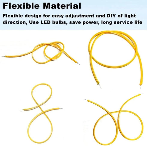 LISOCLU 300mm 38mm, 60mm, 80mm, 95mm, 130mm, 145mm, 185mm, 255mm, 450mm 2 Pack (360mm) Flexible LED Filament - - Ice