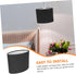 NUOBESTY Oval Fabric Lamp Shade for Desk and Floor Lamps Cloth Cover Compatible Black Exterior with White Interior