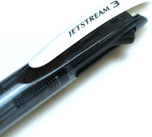 Uni Ballpoint Pen Jetstream 3 Color, Red, Blue Ink 0.7mm, Black