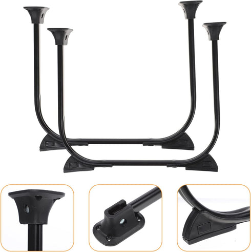 2pcs Homoyoyo Heavy Duty Metal Legs for DIY Furniture Folding Table Stand Hairpin Legs for Sofa Tv Stand Nightstand