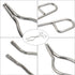 Moicstiy 8 Inch Crucible Tongs, Professional Grade Stainless Steel Clamp for Laboratory