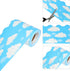 Blue Cloud Bulletin Board Paper Strips, 1Pc Scalloped Borders for Classroom Home Decoration