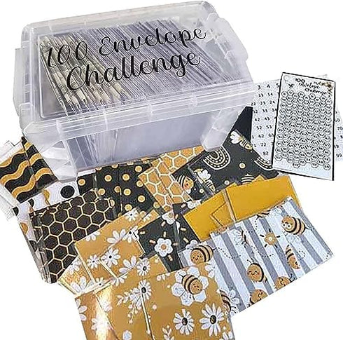 LOBALU 100 Envelope Challenge Box Set, Easy And fun Way To Save $10,000