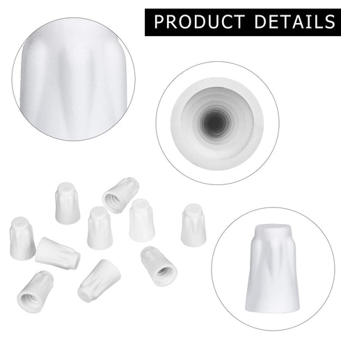 Zonon 36 Pcs White Ceramic Wire Connector Nuts, 18-8 AWG High Temperature Twist Caps for Repairs, Small Porcelain