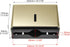 2 Pack Commercial QWORK Paper Towel Dispenser Wall Mount, Gold Painted Finish Multifold Hand Towel Dispenser, Tri-fold