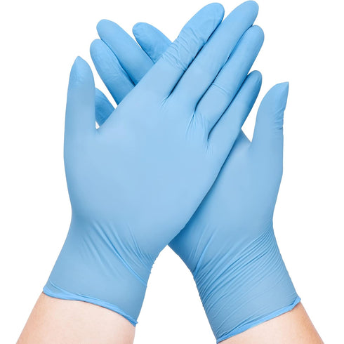 Disposable Nitrile Exam Gloves, 3-mil Blue Latex Free Medical Gloves, 50-ct Box (Small)