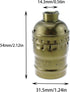 TAODAN 2PCS E26/E27 Old Style Aluminium Lampholders, Industrial Lampholder, Lamp Replacement for Floor Lamp, Table
