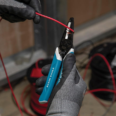 Klein Tools K11095 Klein-Kurve Wire Stripper and Cutter for 8-18 AWG Solid, 10-20 AWG Stranded Wire