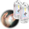 2 Pack USB Mini LED Lantern, Waterproof EDC Keychain Flashlight for Camping, Rechargeable Battery