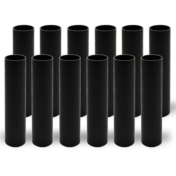GooChan 2 3 4 6 7 Inch Black Plastic Candle Cover Sleeves,Chandelier Socket