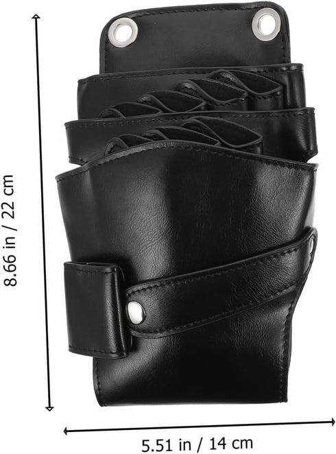 Mikinona Hair Stylist Crossbody Bag Pu Scissors Pouch for Hairdressing Tools Multipurpose Organizer for Salon Equipment