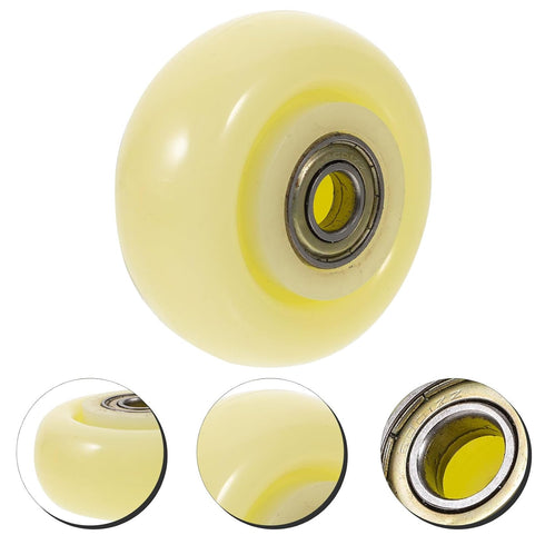 3-inch Didiseaon Heavy Duty Nylon Cart Wheel with Ball Bearing, Wear-Resistant Industrial Silent Caster for Trolleys