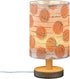 Generic Basketball Lines Pattern Small Desk Lamp for Bedroom Nightstand Bedside Lamps with USB Table Lamp with Fabric