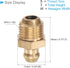 Brass Straight Grease Fitting, | M10x1mm Metric | Hydraulic Grease Nipple - (Applications: for Replacing Missing or Broken Oil Fitting), 20-Pieces