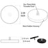 ULIBERMAGNET 2Pack Anti-Scratch 60lb Neodymium Round Rubber Coated Magnet with M8 Male Thread Stud