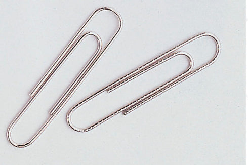 School Smart Smooth Paper Clip, 1-1/4 Inches Silver, Pack of 100