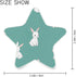 Burbuja 0.2W Bunny LED Night Light Plug into Wall Star-Shaped Nightlight Dusk to Dawn Auto Sensor for Bedroom Bathroom