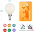 Frosted E12 LED Light Bulbs, 25-Watt Equivalent, Warm White 2700K, 2W G15/G50 Globe LED Bulb, 8 Pack