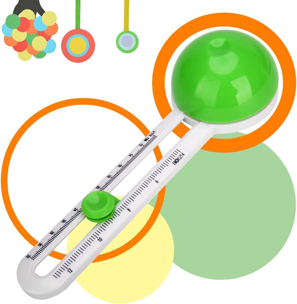 Circle Cutter Paper Trimmer Scrapbooking Tool, Rotary Cutter for Cardstocks (Includes 3 Blades) (Green)