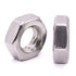 EASTLO 1/2-13 304 18-8, 20 UNC Stainless Steel Thin Hex Nuts Hexagon Jam Nuts, Stainless Steel Full Thread, Coarse