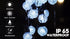 Sunlitec 25 Bulbs, IP65 8 4 15ft Solar LED String Lights, RGB Color Changing Bluetooth App Control, Waterproof, Scene