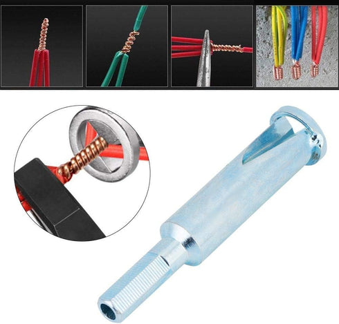 YWBL-WH Electrical Cable Wire Stripper Quick Connector Twisting Tool for Power Drill Driver (Rectangle/Round)