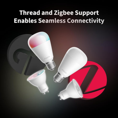 Bulb T2 GU10, (2000K-9000K), Bulb 16 Aqara Thread/Zigbee Smart LED Light Tunable White RGB Color Changing Light