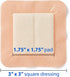 3" 3" (10 Count) Medline Optifoam Gentle EX Bordered Foam Adhesive Dressing, x Square
