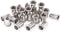 Keadic 50Pcs M6 Metric Rivet Nut, Stainless Steel Flat Head Threaded Insert for Automotive, Furniture, Decoration