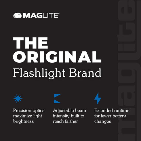 3C MagLite Cell LED Flash Light, Red