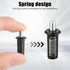Azefnuhk 8 Pieces Black Metal Cabinet Door Damper Replacement Pins, Spring Loaded Telescopic Pivot Pin, Furniture