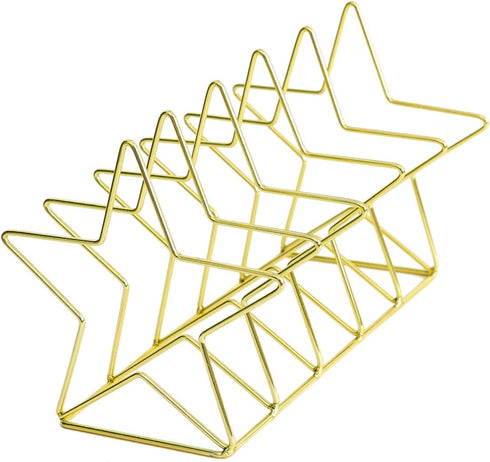 Zerodeko Vintage Iron Bookshelf Bookends for Desk Organizer Holder Star Design Nordic