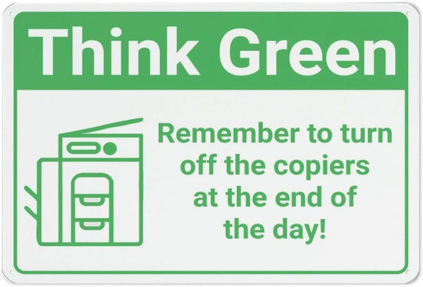 Penzedu Think Greenremember To Turn Off Copiers At End Of Day Copier Icon