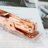 Rose Gold Mini Stapler with Clear Acrylic Body, 18 Sheets Capacity, Cute Stapler for Office, School